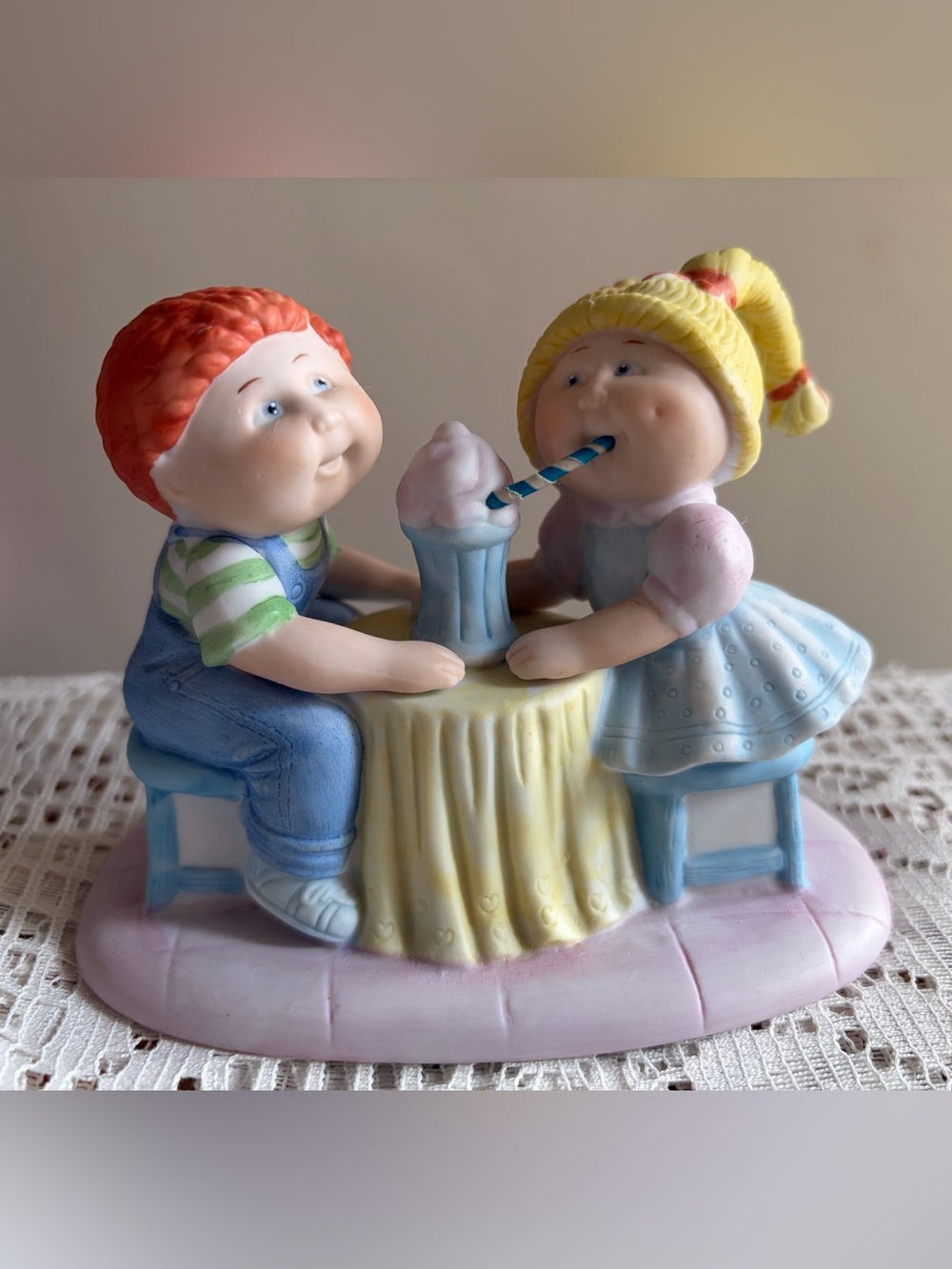 🥤✨Rare Vintage 1984 Cabbage Patch Kids Extra Special Bisque Figurine✨🥤